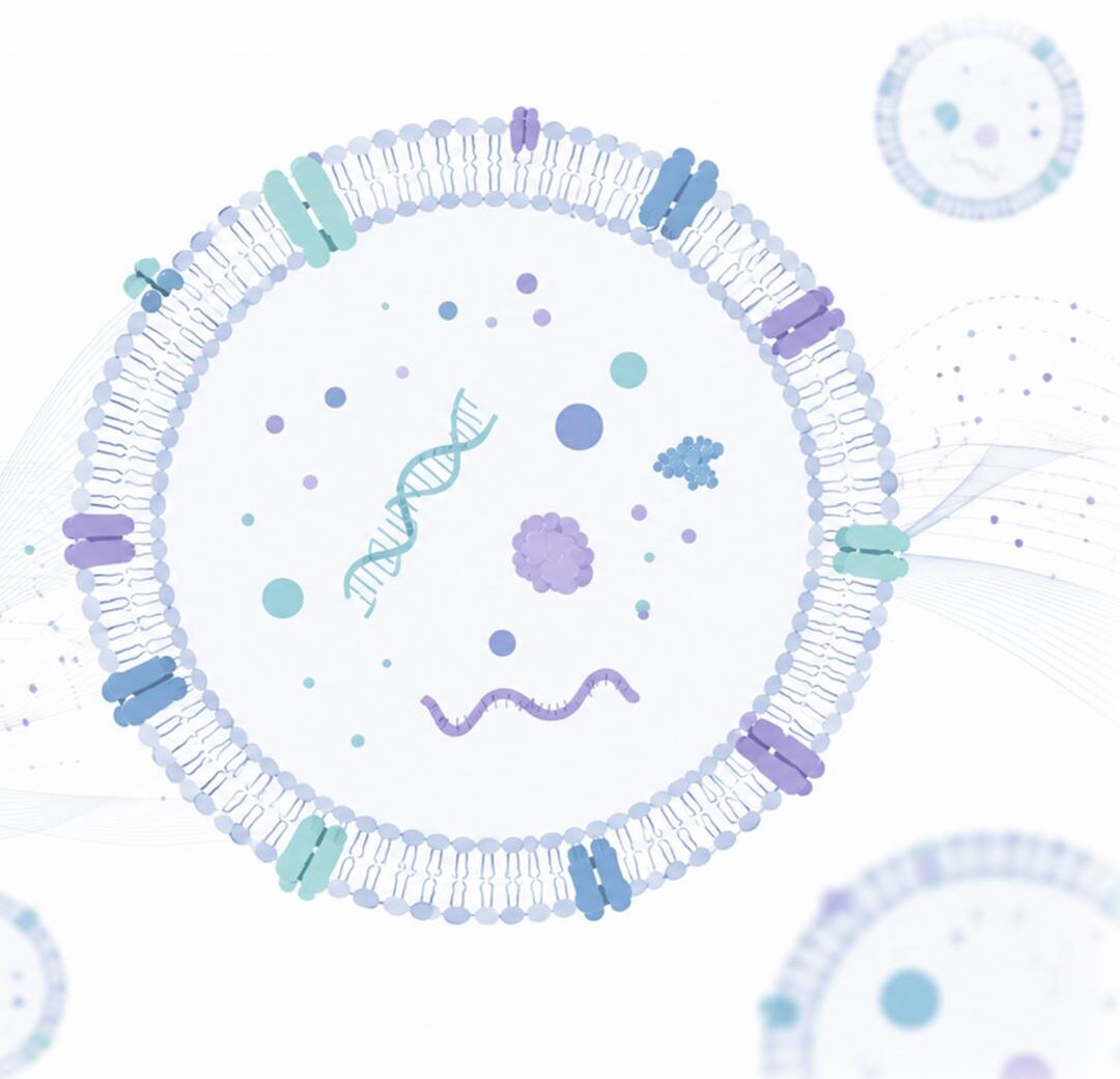 Conceptual illustration of an extracellular vesicle